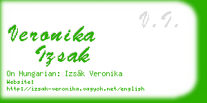 veronika izsak business card