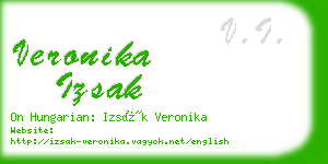 veronika izsak business card